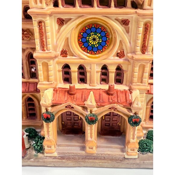 Christmas Village Collectible | Lemax Caddigton All Saints Cathedral Lighted - Picture 12 of 16